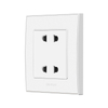 Apartment White Color 4 Pin Universal Wall Socket