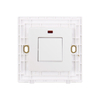 Home Apartment 20A White Wall Switch with Lamp