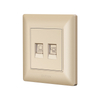 Commercial Durable Computer and Telephone Wall Socket