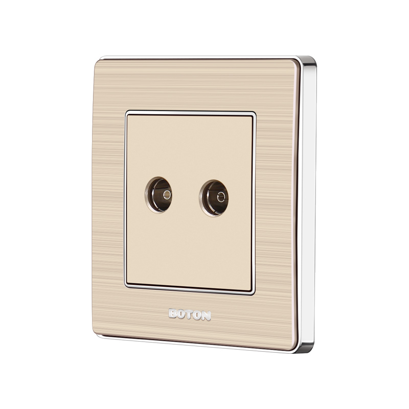 Commercial Durable TV Double Wall Socket