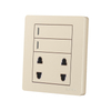 2 Gang Switch with 4 Pin Universal Switch Socket for Interior Design