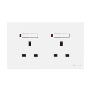 Flush Type Twin Switch Socket with Lamp