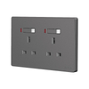 Flush Type UK Standard 13A Switched Double Socket