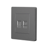 2 Way Flush Mounted Electrical Switch Socket