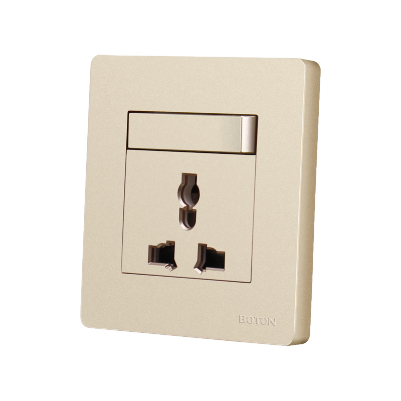 1 Gang Switch with 3 Pin Multi Wall Socket