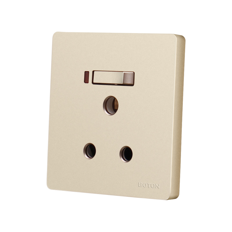 UK Standard Flush Mounted Two Pole Switched Socket