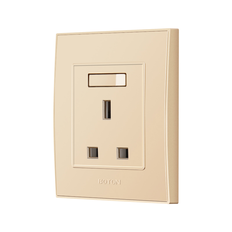 Commercial 13A Switched UK Wall Socket