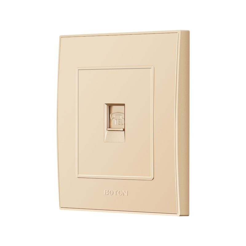 Electrical Homme White Color Telephone Wall Socket