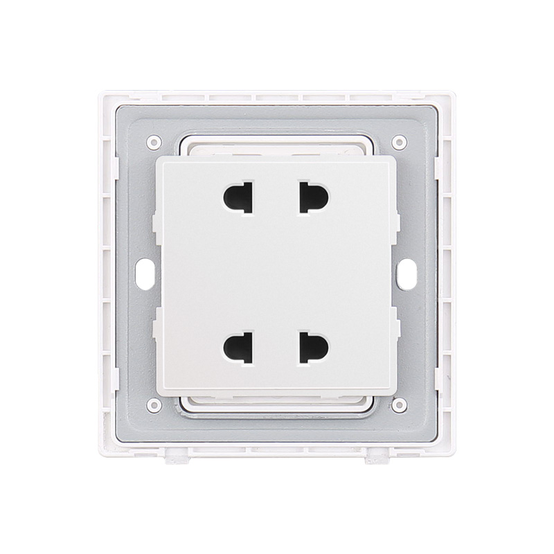 4 Pin Multi Functional White Wall Socket