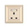 Indoor White Capacitive 13 AMPS Wall Switched Socket