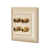 Commercial 86 type Four Wire Audio Wall Socket