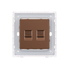 Commercial Twin Telephone Wall Switch Socket