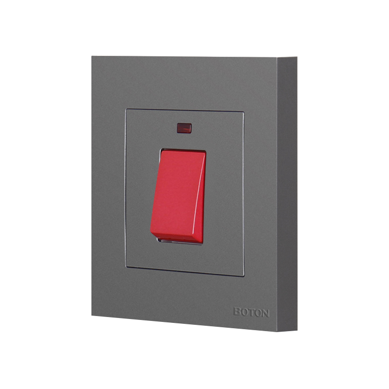 Double Pole 45A Rocker Wall Switch with Lamp