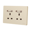 Flush Type UK Standard 13A Switched Double Socket