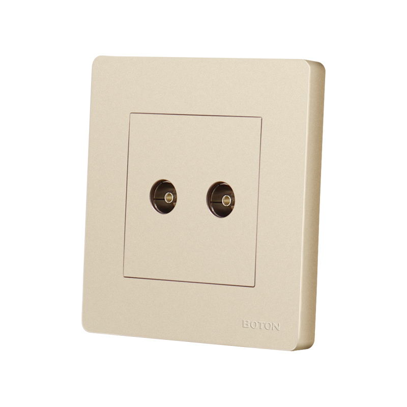 Dual TV Durable Electrical Socket