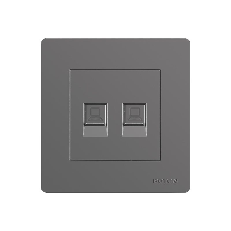 Electrical Flush Type Double Computer Socket