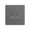 Dual Telephone Electrical Wall Switch Socket