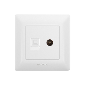 Indoor TV and Computer Electrical Wall Switch Socket