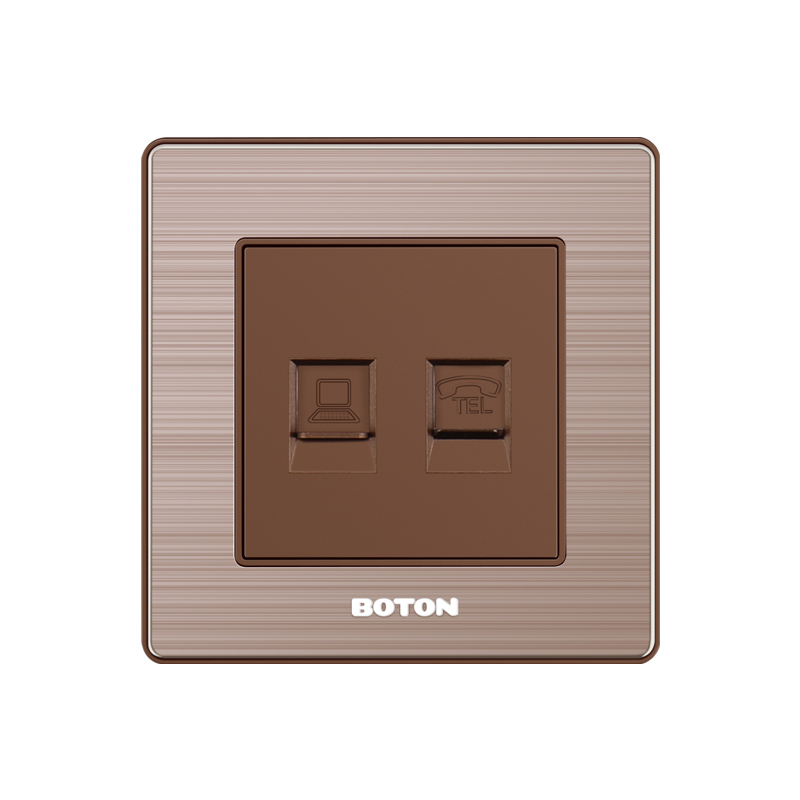 Residential Computer and Telephone Wall Socket