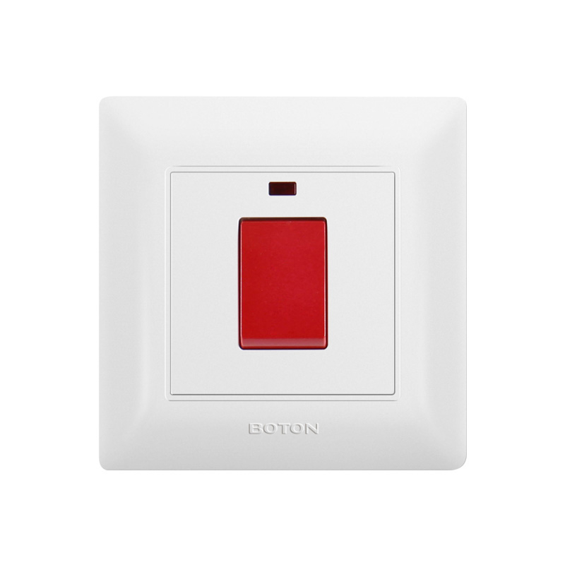 Durable White Color 45A Heater Wall Switch