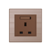 Aluminum 13A Wall Switched Socket