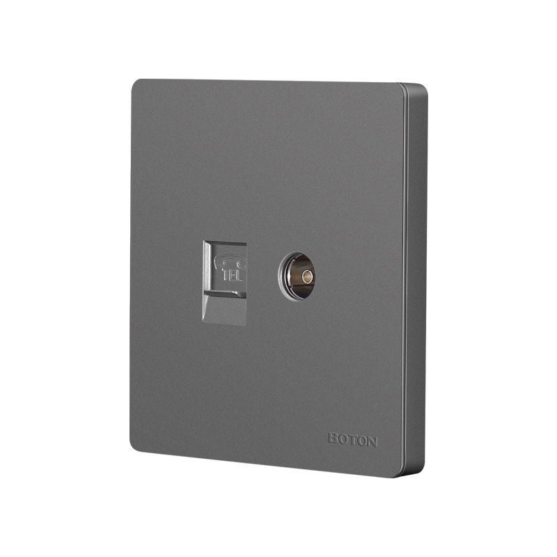 TV and Telephone Electrical Wall Socket