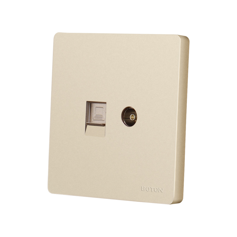 TV and Computer Decorator Wall Switch Socket