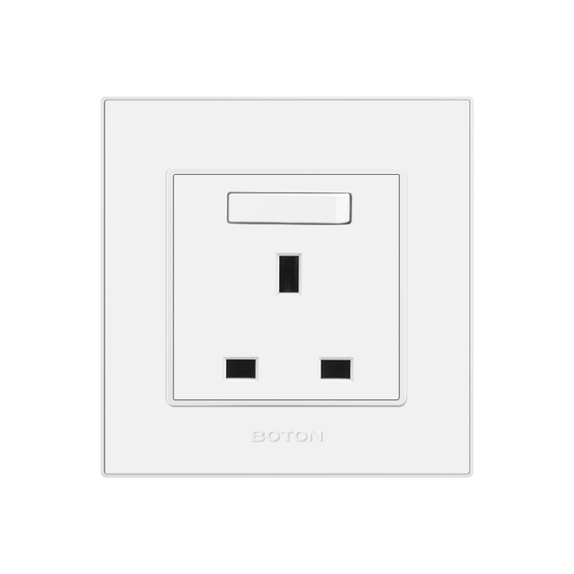 Commercial 13A Switched UK Wall Socket