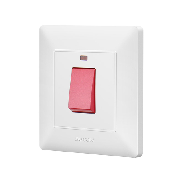 Durable White Color 45A Heater Wall Switch