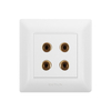 Commercial 86 type Four Wire Audio Wall Socket