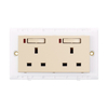 Double 13 AMPS Single Phase Switch Socket with Lamp