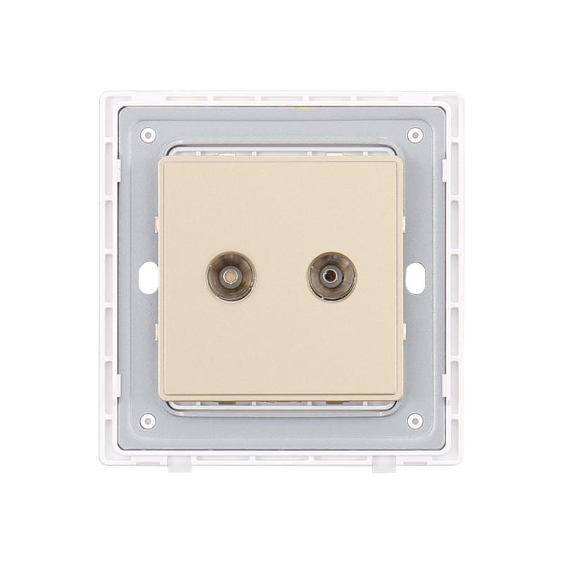 Double TV Wall Switch Socket for Interior Design