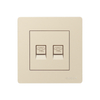 Dual Telephone Electrical Wall Switch Socket