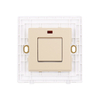 Home Apartment 20A White Wall Switch with Lamp