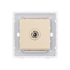 Hotel Flush Mounted Satellite TV White Wall Socket