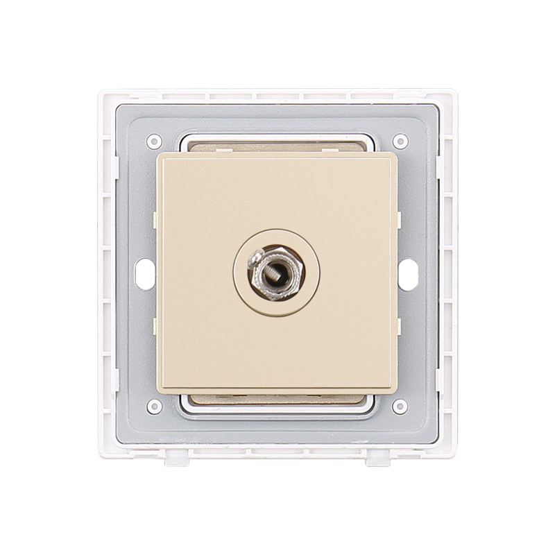 Hotel Flush Mounted Satellite TV White Wall Socket