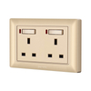 Residential 13A Double Switch Socket with Lamp