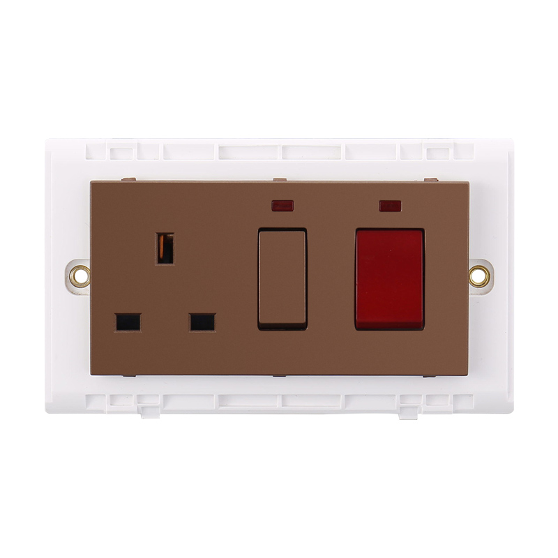 Home Aluminum Frame Kitchen Wall Switch Socket