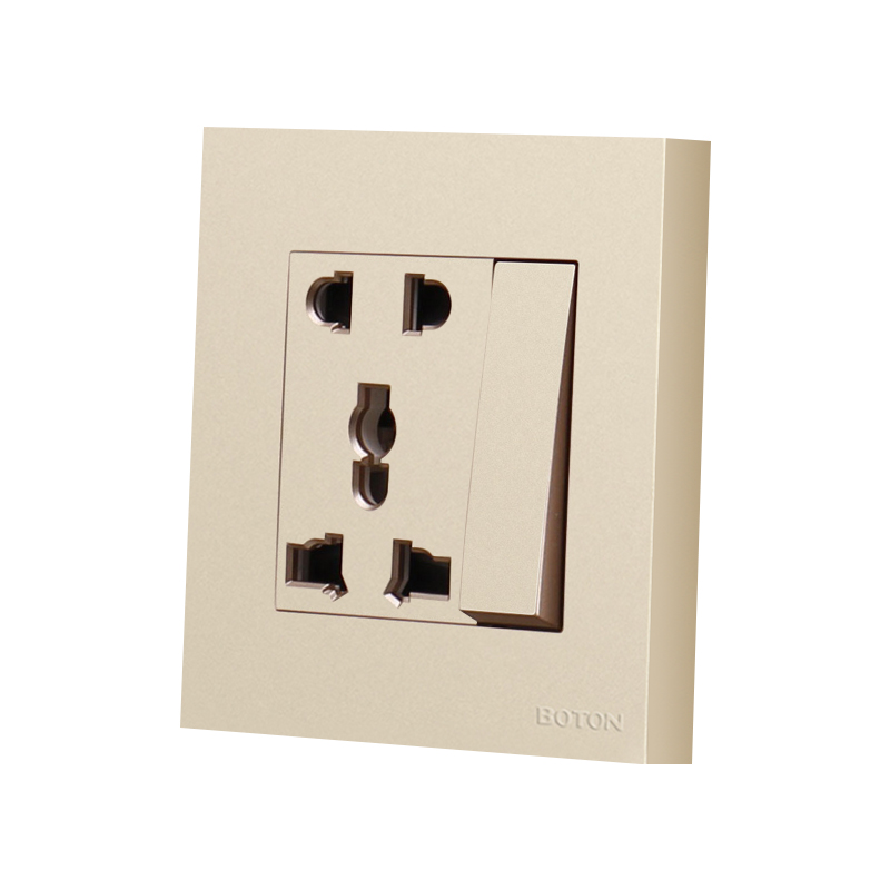 1 Gang Switch 5 Pin Multi Funcational Wall Switch Socket