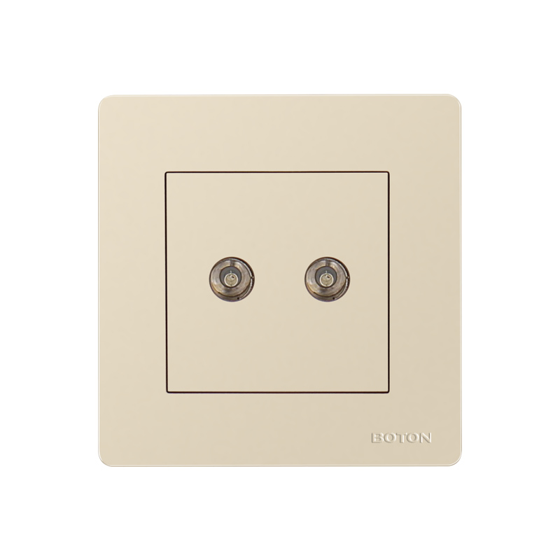 Dual TV Durable Electrical Socket