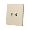 TV and Telephone Electrical Wall Socket