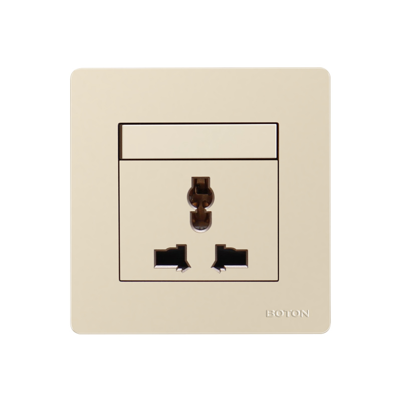 1 Gang Switch with 3 Pin Multi Wall Socket