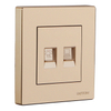 Durable Telephone and Computer Wall Socket for Hotel 