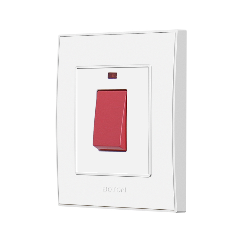 Decorator Flush Type 45A Switch with Lamp