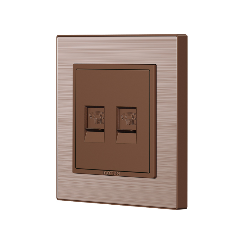 Commercial Dual Telephone Wall Switch Socket