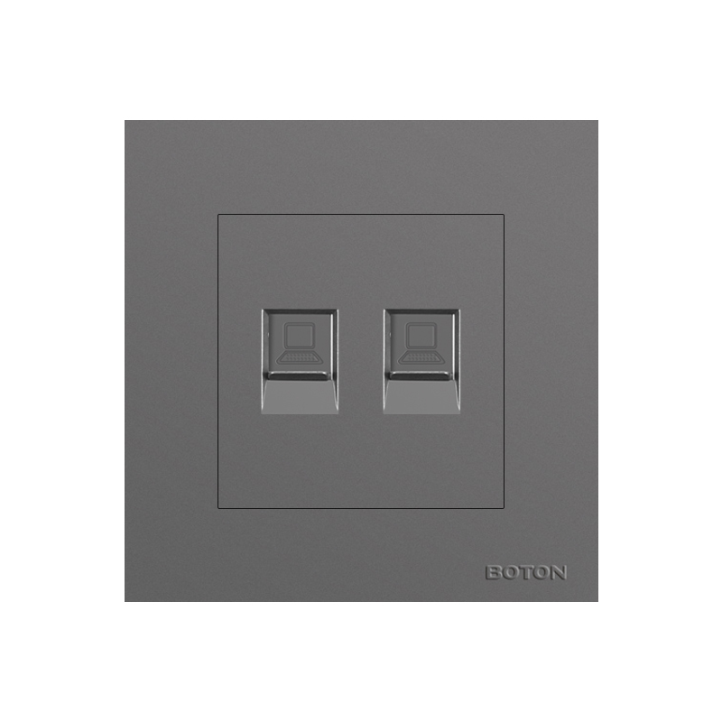 Flush Mounted Computer Twin Wall Socket