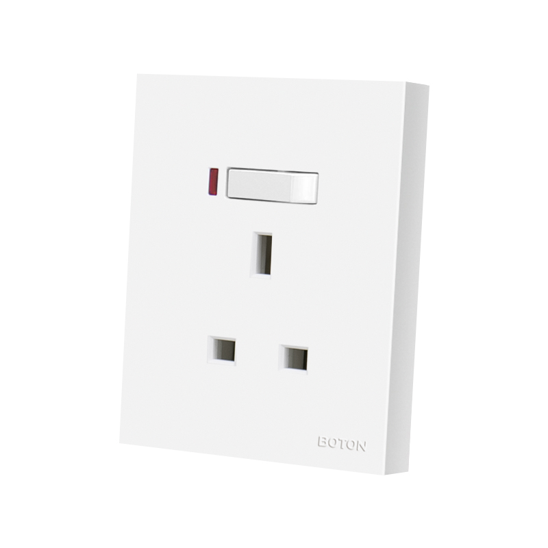 UK Standard Apartment Two Pole 13A Switched Socket