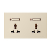 Durable 3 Pin Universal Twin Wall Socket