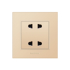 Apartment White Color 4 Pin Universal Wall Socket