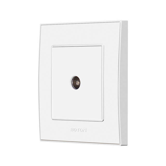 Electrical TV White Wall Socket